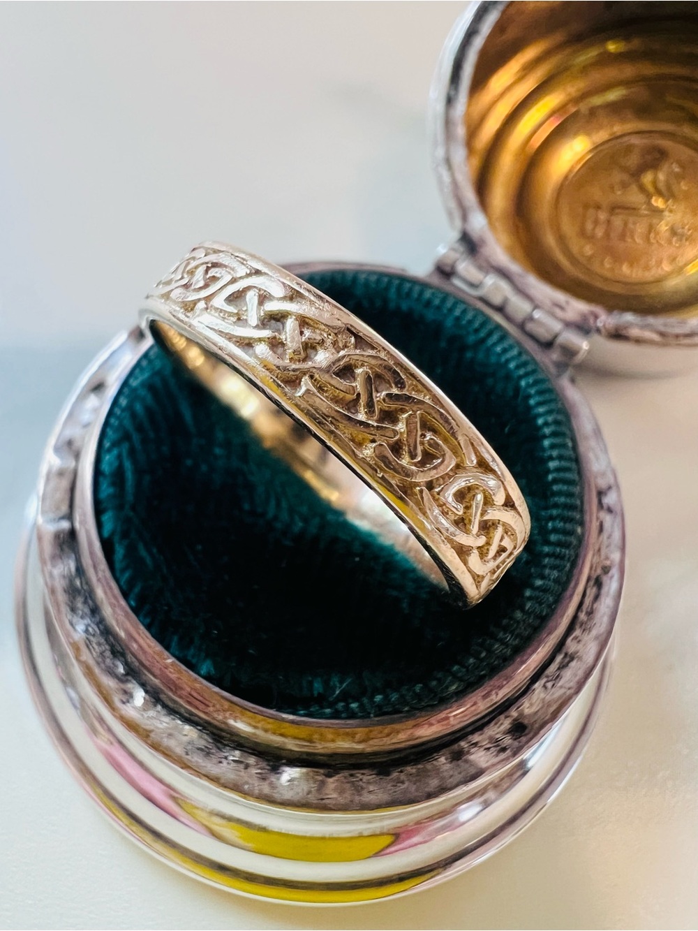 Stunning Handmade 14K Yellow Gold Celtic Knot Ring Wedding Band Promise Ring
